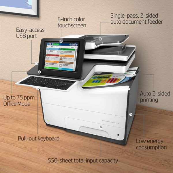 HP PageWide Enterprise Color Flow 586z Multi Function Printer - Image 2
