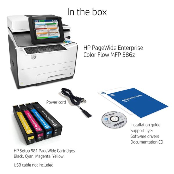HP PageWide Enterprise Color Flow 586z Multi Function Printer - Image 4