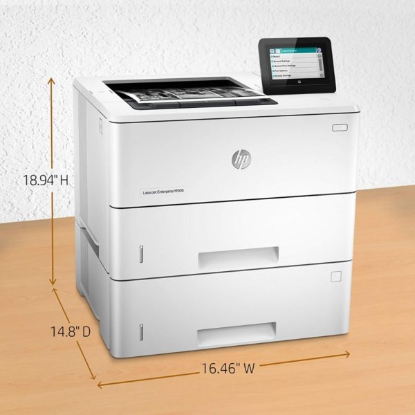 HP LaserJet Enterprise M506x Printer - Image 3