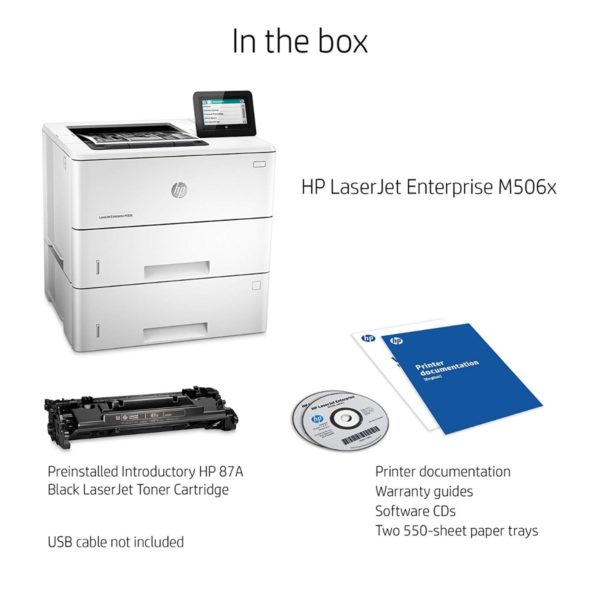 HP LaserJet Enterprise M506x Printer - Image 4