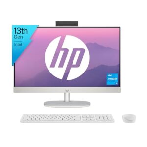 HP Aio Pc 13Th Gen Intel Core I5-1335U,23.8Inch(60.5 Cm) Fhd,Touch,Anti-Glare (16 Gb Ddr4,1Tb Ssd,Wireless Keyboard & Mouse Combo,Fhd Ir Tilt Privacy Camera) Win 11,5.53Kg,24-Cr0410In-Windows 11 Home