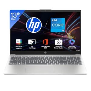 HP Windows 11 Home 15,13Th Gen Intel Core I5-1334U(8GB DDR4,512GB SSD),Anti-Glare,Micro-Edge,15.6''/39.6Cm,FHD,Silver,1.59Kg,Fd0466Tu,Intel Iris Xe,FHD Camera W/Privacy Shutter,Backlit Laptop