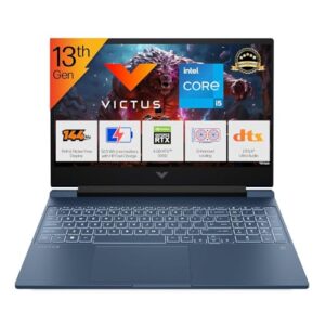 HP Victus 15-fa2191TX/FA2190 Gaming Laptop – 13th Gen Intel Core i5, 15.6" FHD 144Hz, RTX 3050 4GB, 16GB RAM, 512GB SSD, Win 11, Backlit KB – Blue