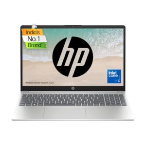 HP Laptop 15, Intel® Core™ 5 120U, 15.6-inch(39.6 cm),FHD,Anti-Glare,16GB DDR4,512GB SSD,Dual Speakers,Windows 11,Natural Silver,1.65 kg,15-fd1097TU