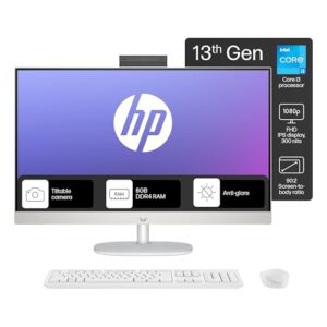 HP All-in-One, 13th Gen Intel Core i3-1315U,27''(68.6 cm), IPS, Three-Sided, Micro-Edge FHD, 8GB DDR4, 512GB SSD, Wireless Keyboard and Mouse Combo, (Win 11 Home, 6.42kg) 27-cr0345in