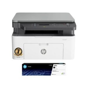HP Laserjet 1188nw WiFi Monochrome Printer, Print Copy Scan, Compact Design, Reliable and Fast Printing, Network Support,White