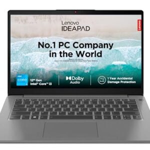 Lenovo Ideapad 3 12Th Gen Intel Core I3-1215U (16GB RAM/512GB SSD/Windows 11/MS Office 2021/14 Inch (35.5Cm)/Backlit Keyboard/3Months Game Pass/Arctic Grey/1.43Kg), 82RJ00FFIN